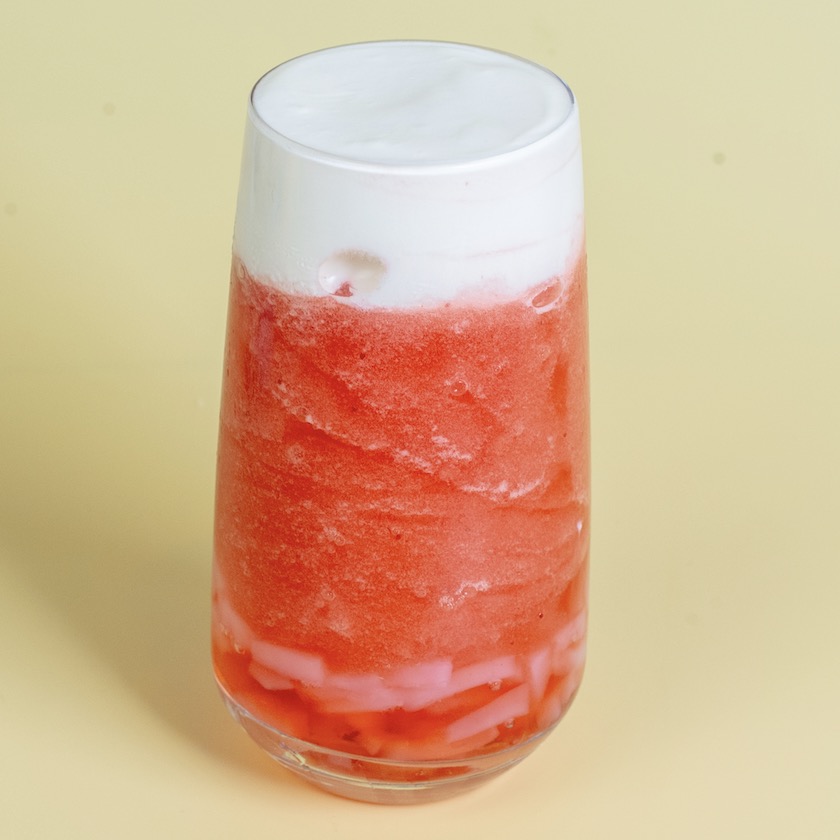 Smoothie fraise crème